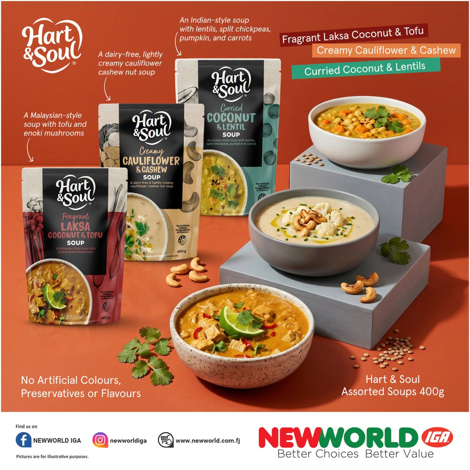 Hart & Soul Assorted Soups 400g