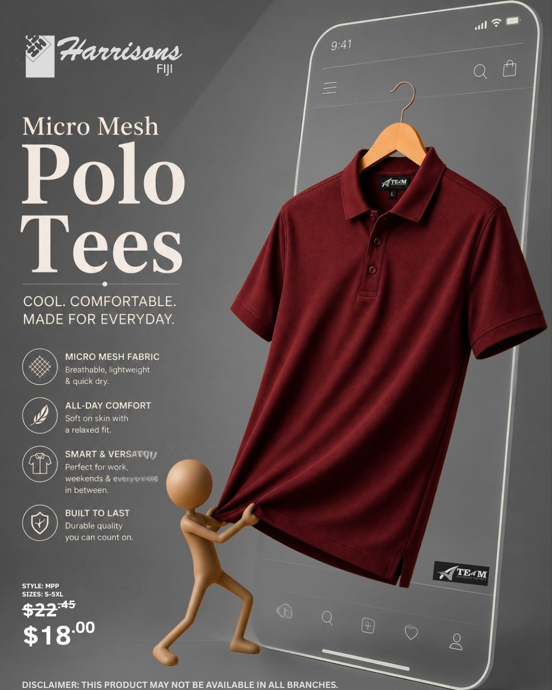 Micro Mesh Polo Tees