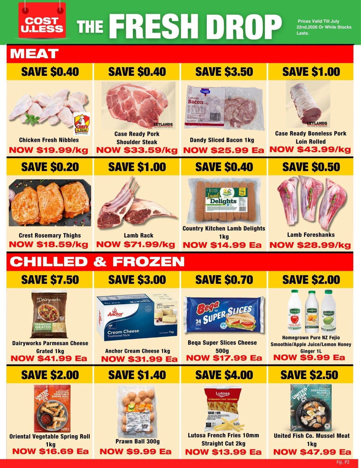 The Fresh Drop - Weekly Meat & Frozen Specials - Page 1