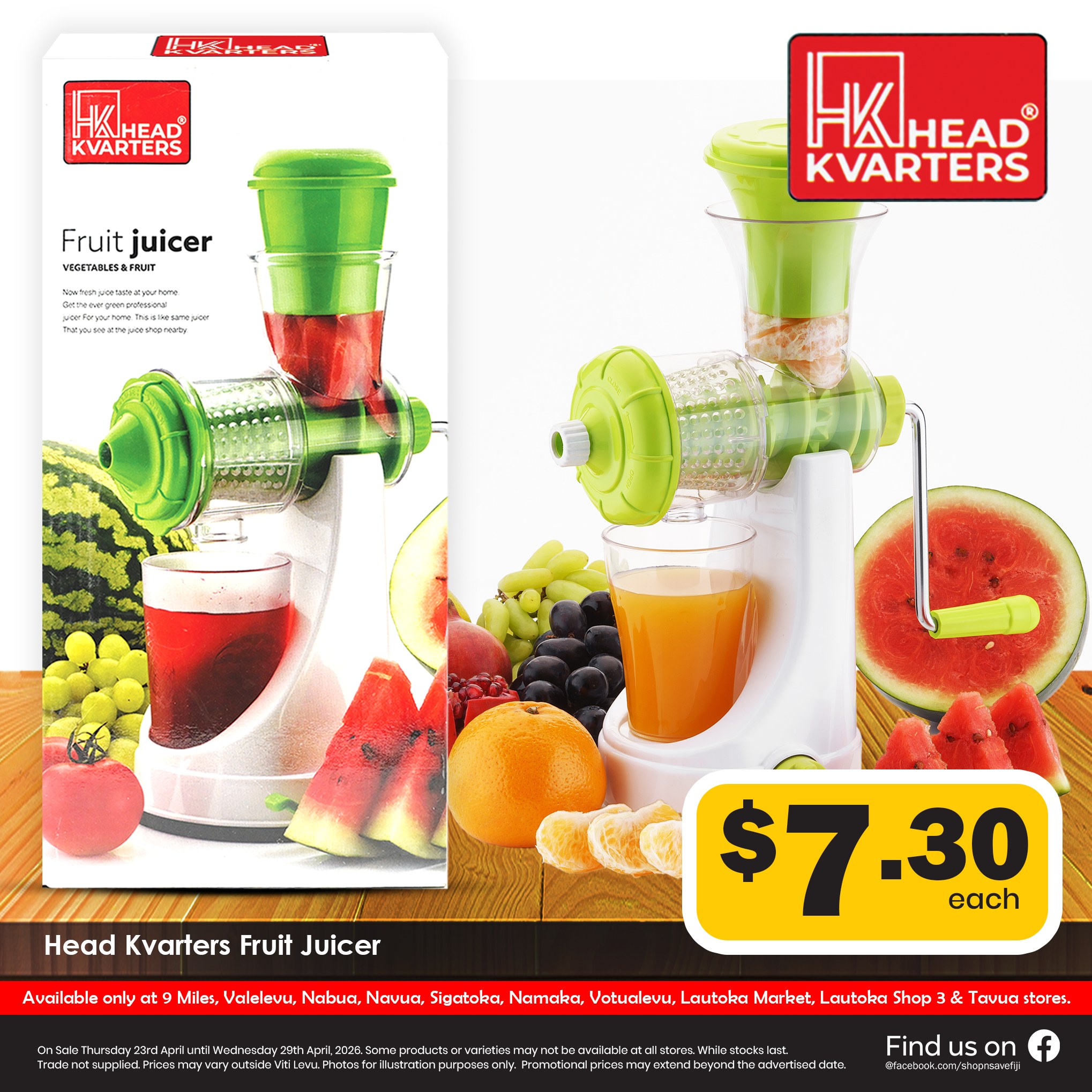 Head Kvarters Fruit Juicer