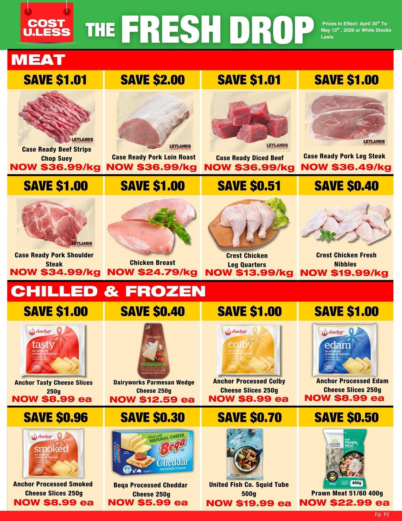 The Fresh Drop - Weekly Meat & Cheese Specials