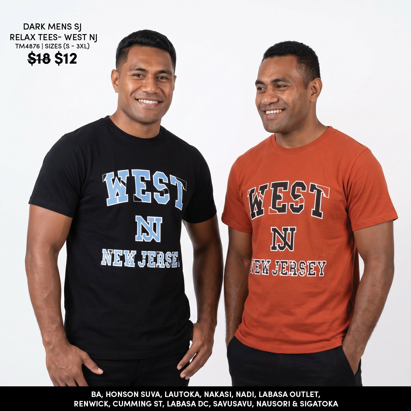 Dark Mens SJ Relax Tees - West NJ