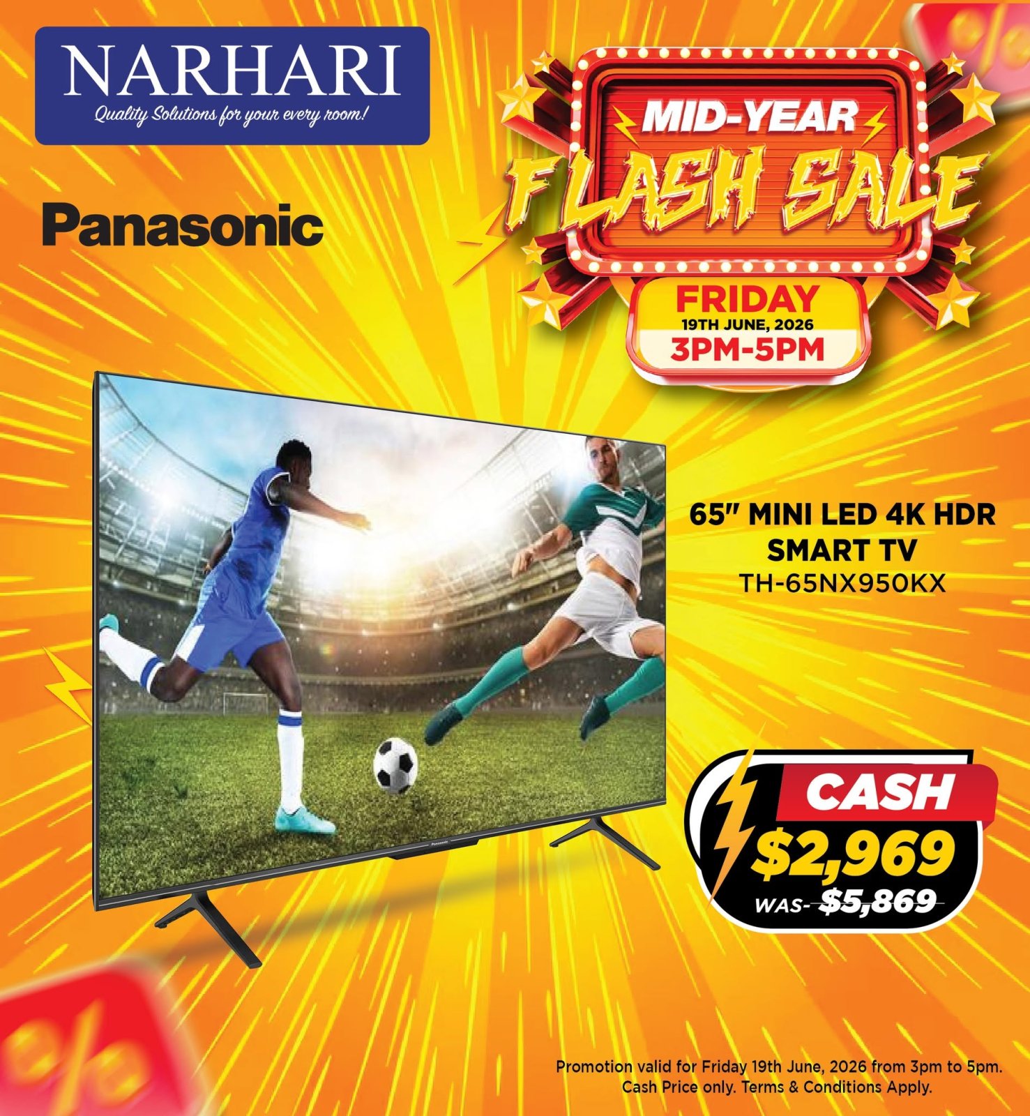 Panasonic 65" Mini LED 4K HDR Smart TV