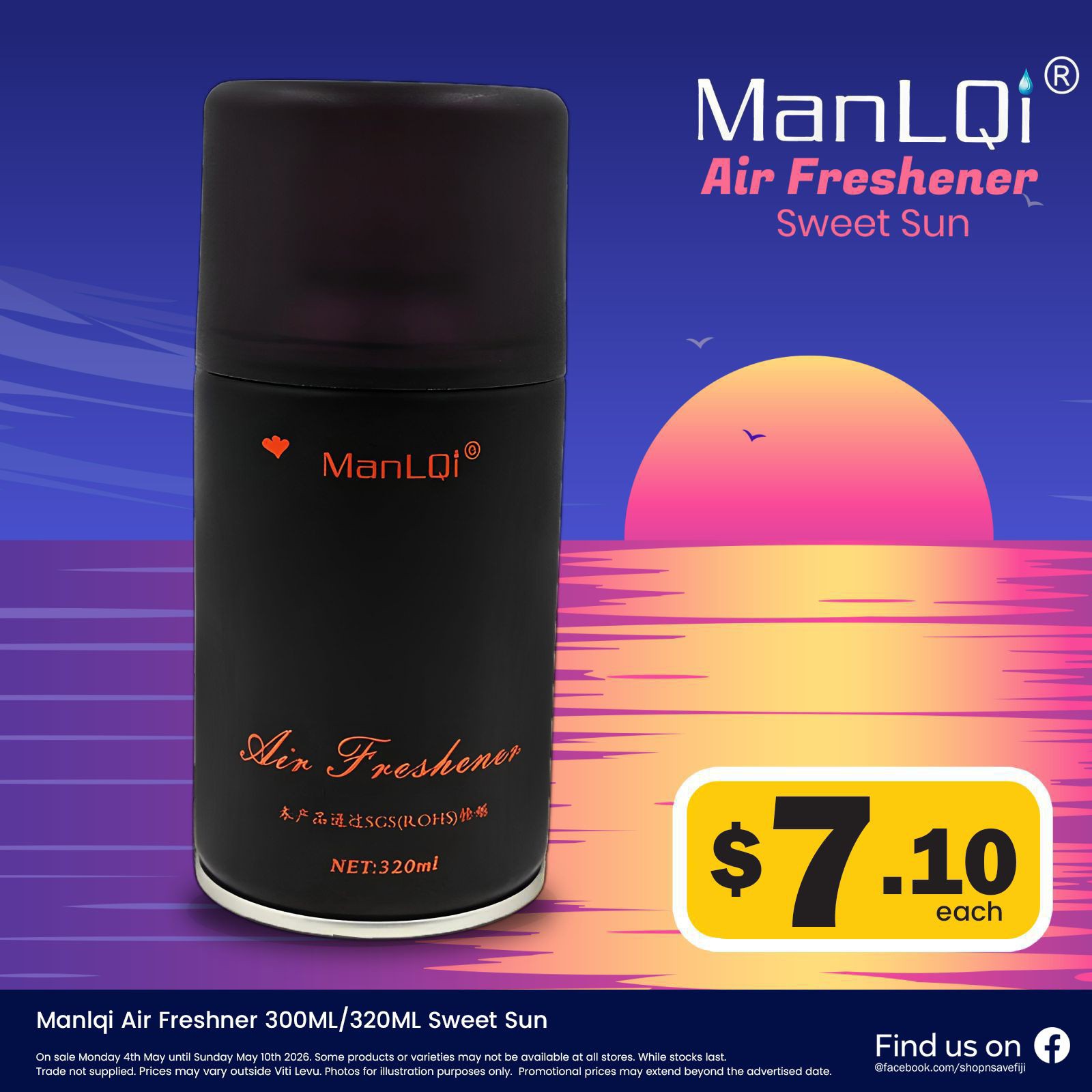 ManLQi Air Freshener Sweet Sun 320ml