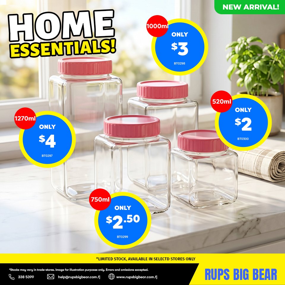 Home Essentials Storage Jars