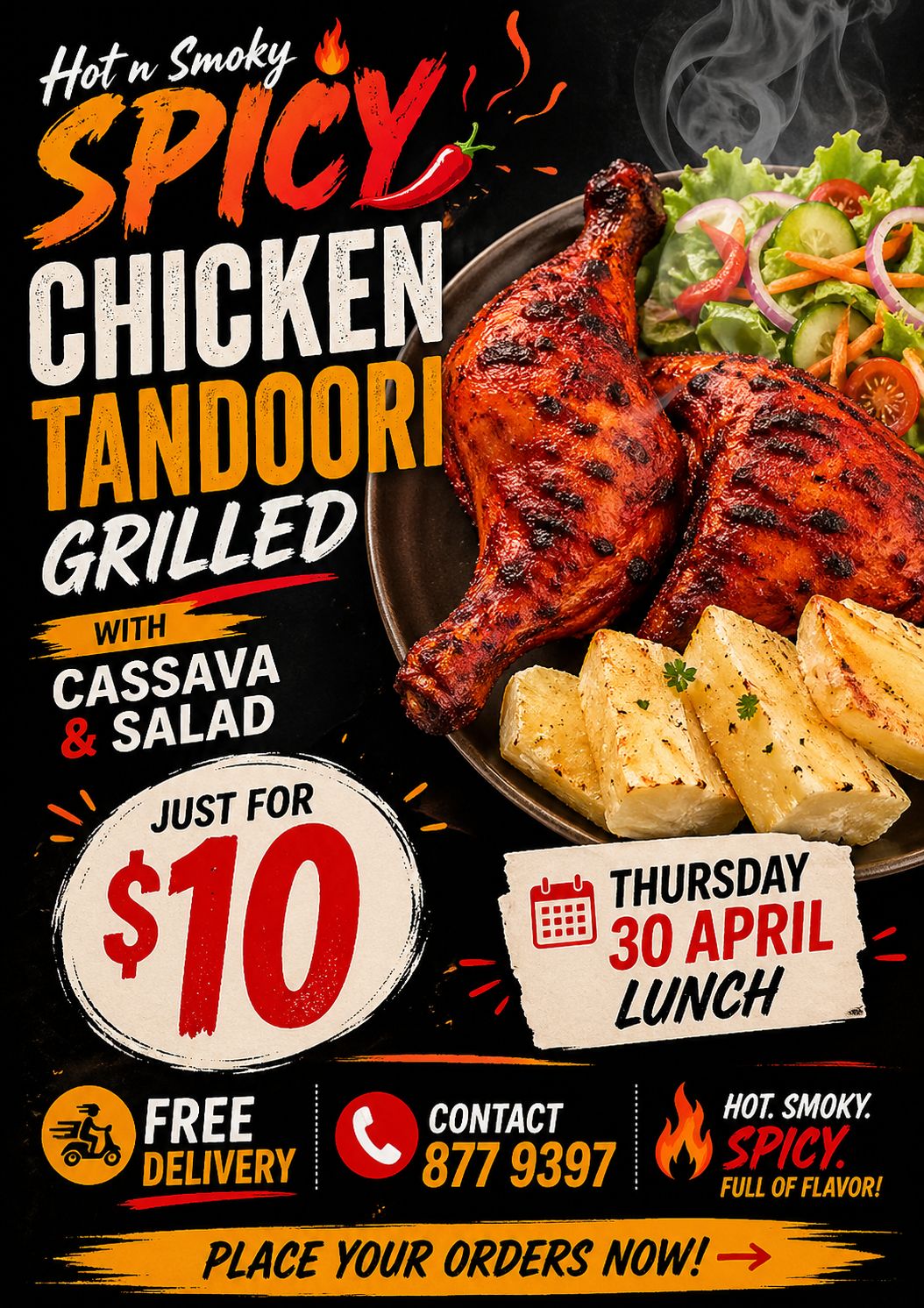 Hot n Smoky Spicy Chicken Tandoori Grilled