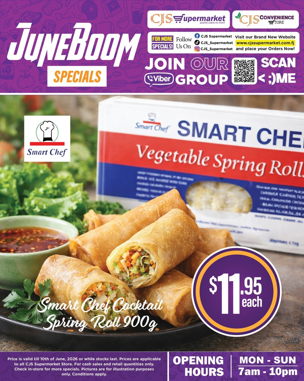 Smart Chef Cocktail Spring Roll 900g