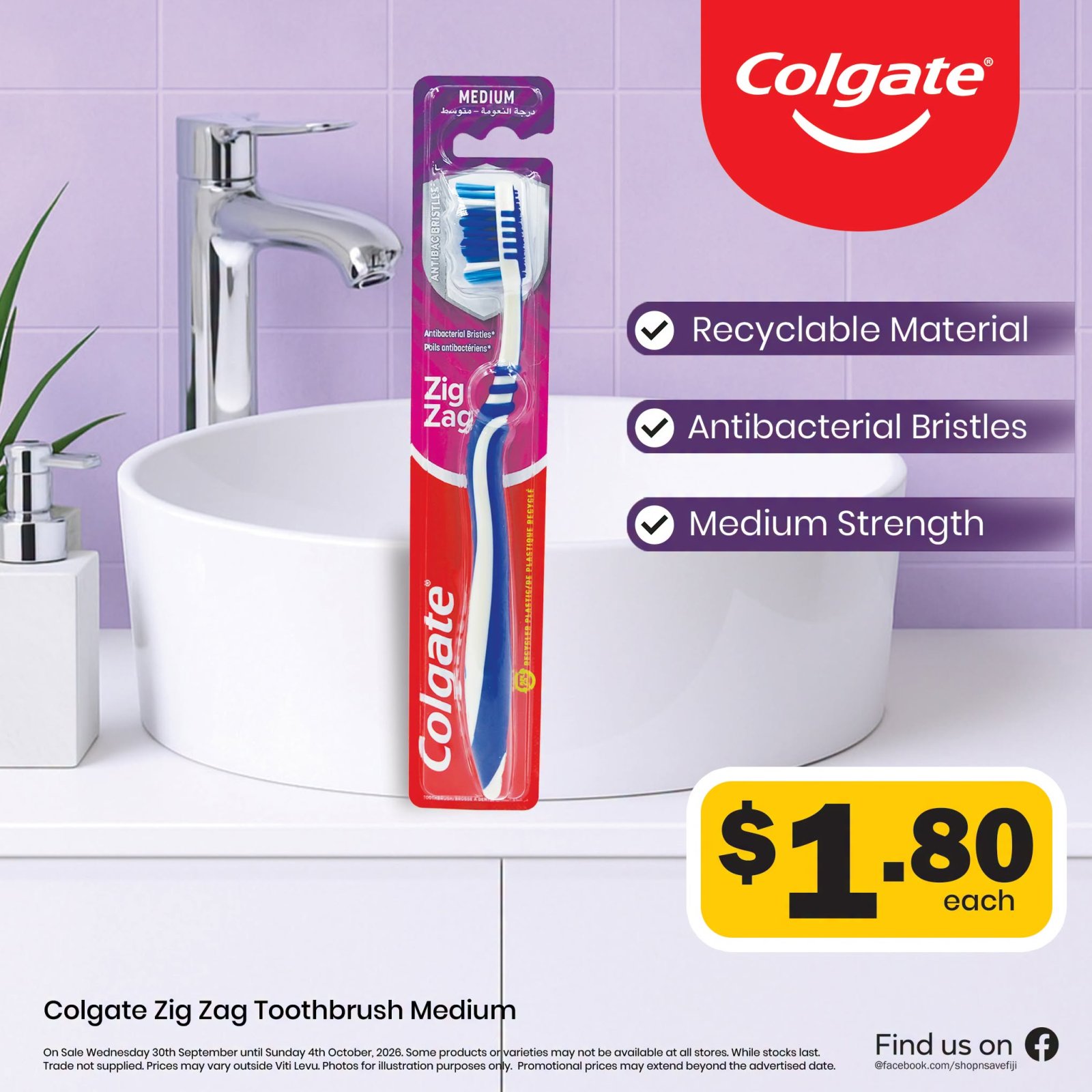 Colgate Zig Zag Toothbrush Medium