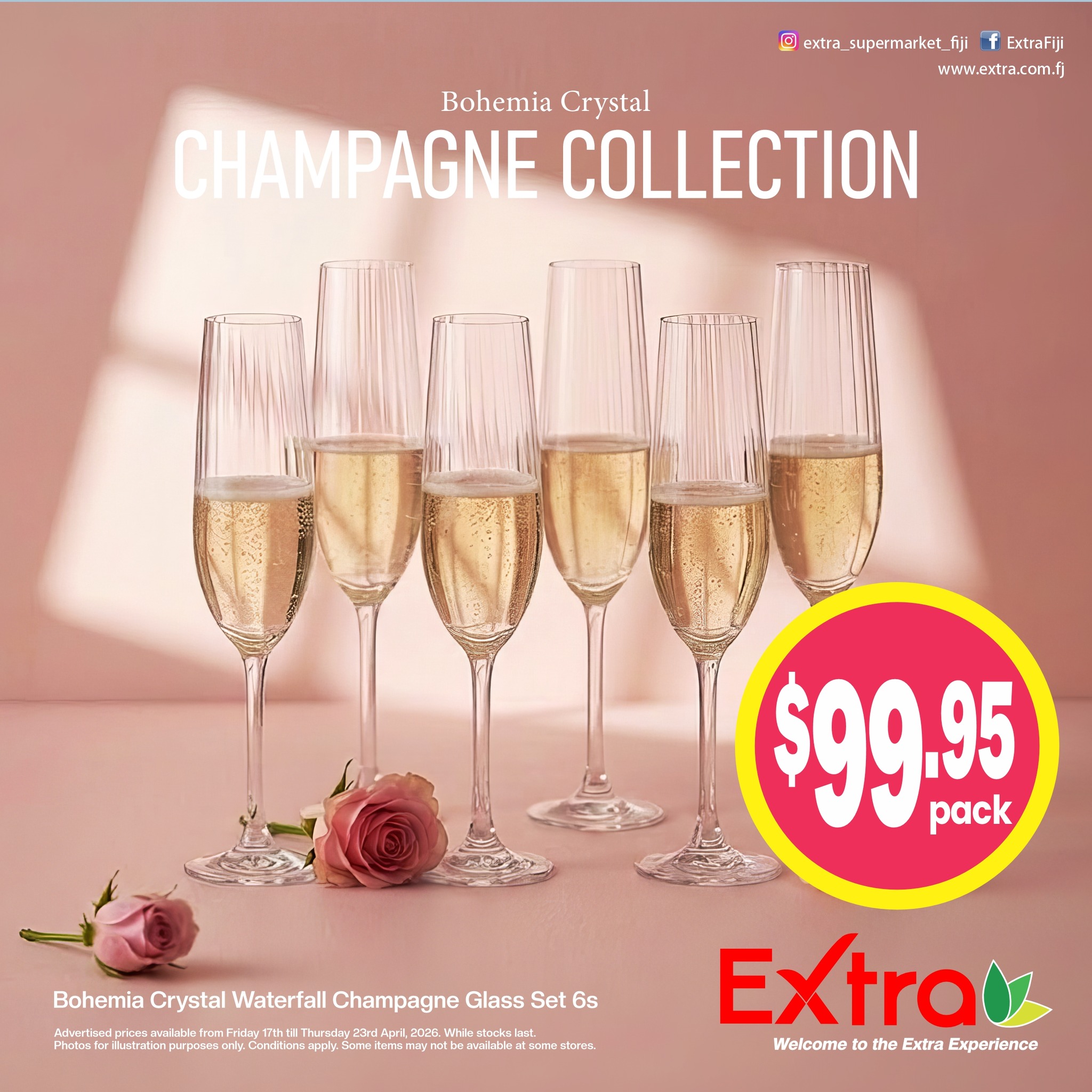 Bohemia Crystal Champagne Collection - $99.95