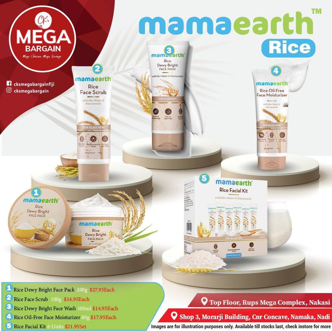 Mamaearth Rice Skincare Range — Mega Bargain