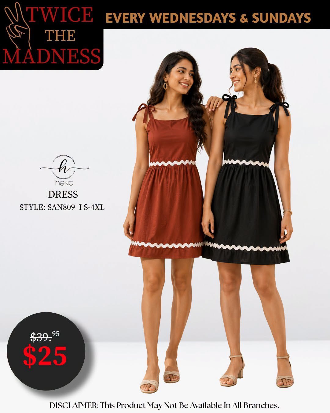 Hena Fashion Dress SAN809 - Twice the Madness