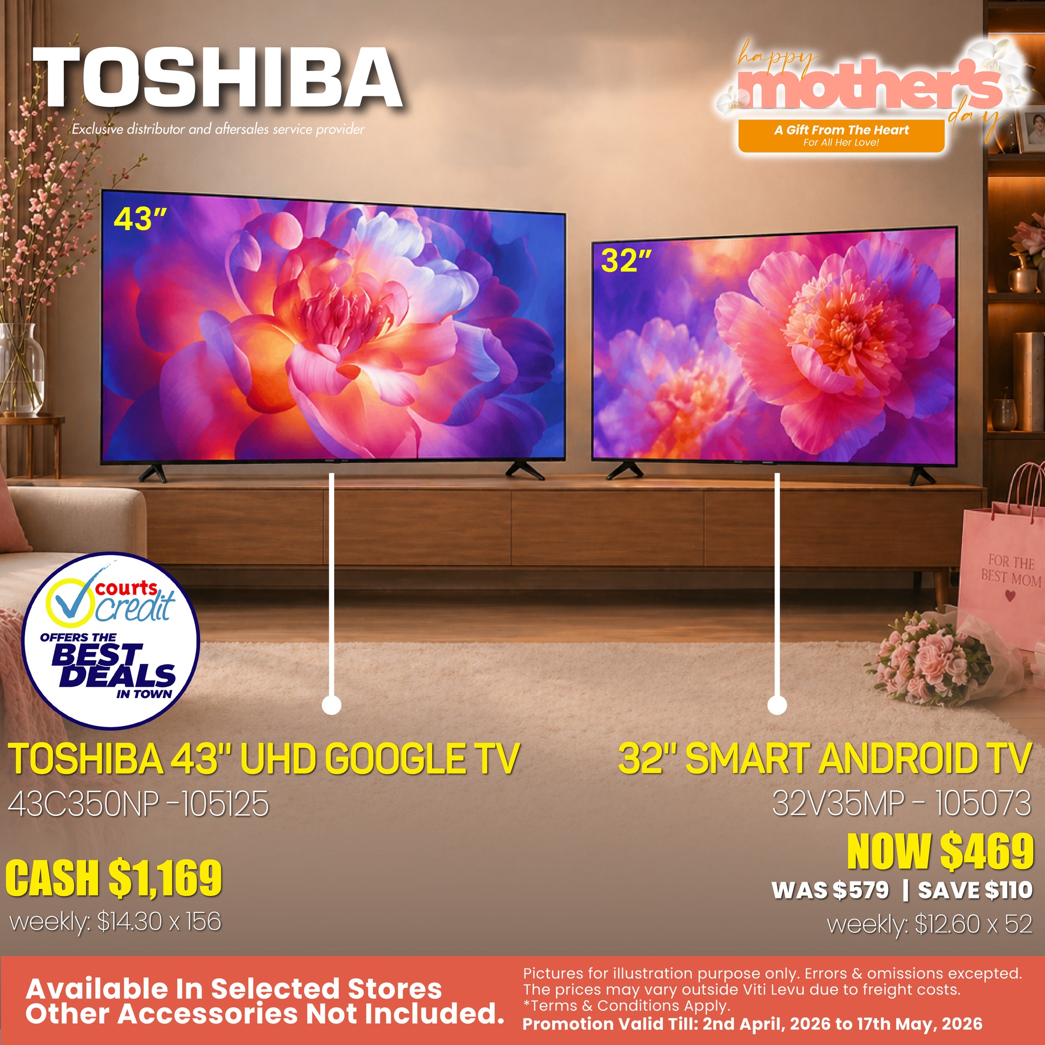 Toshiba TVs Mother's Day Promotion - Page 1