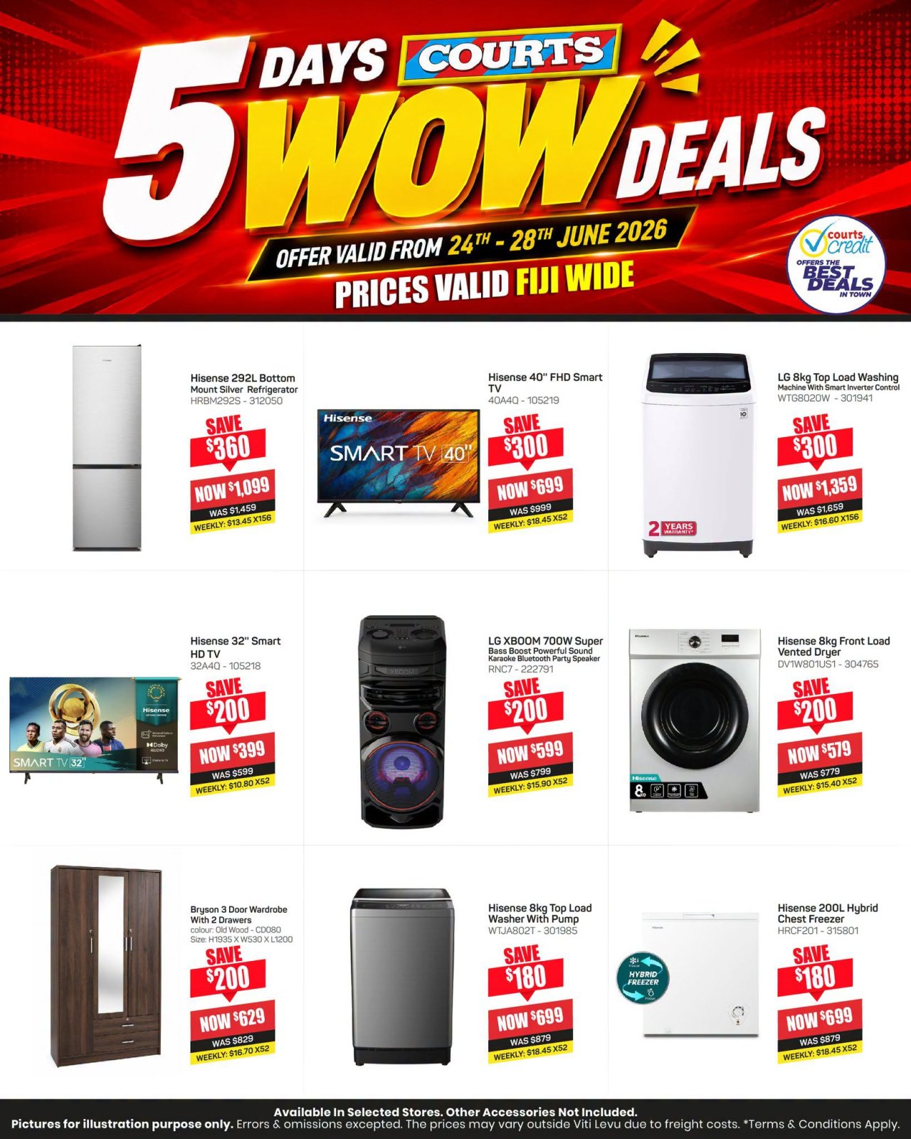 5 Days Courts WOW Deals - Page 1