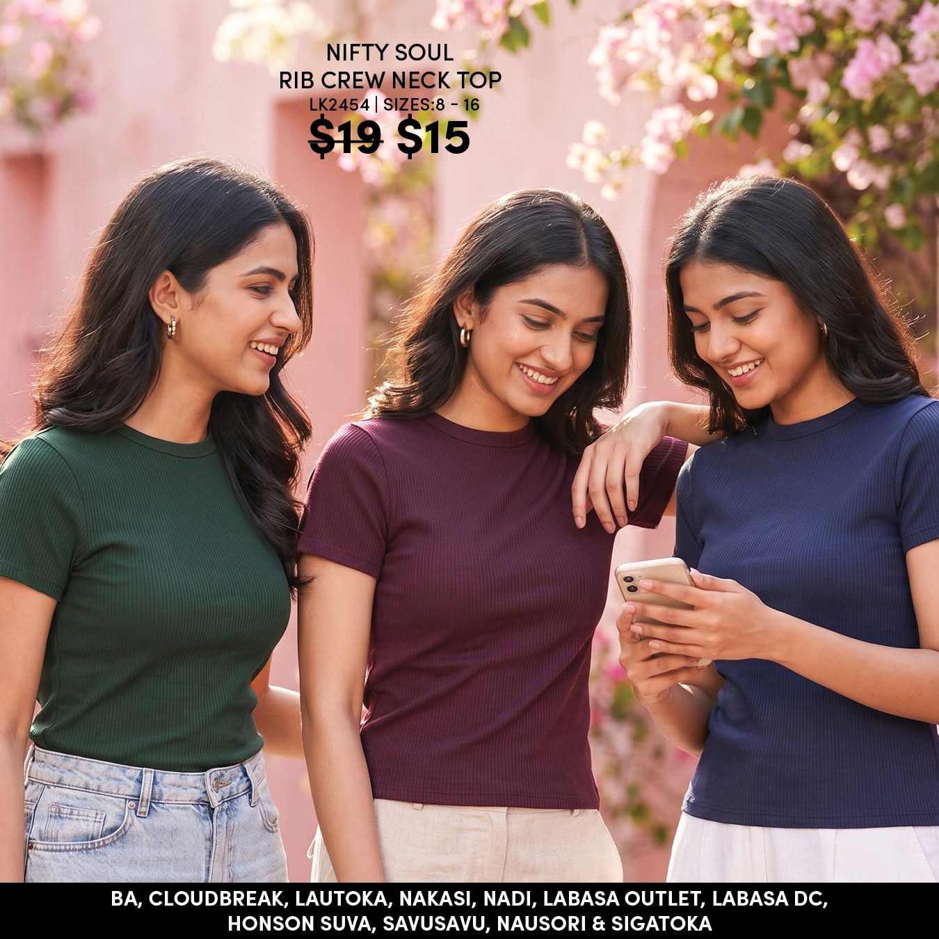 Nifty Soul Rib Crew Neck Top