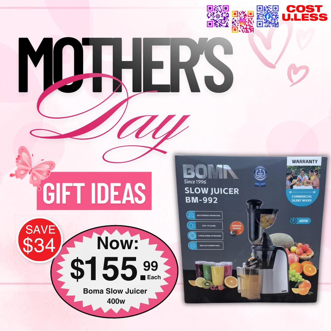 Boma Slow Juicer 400W Mother's Day Gift