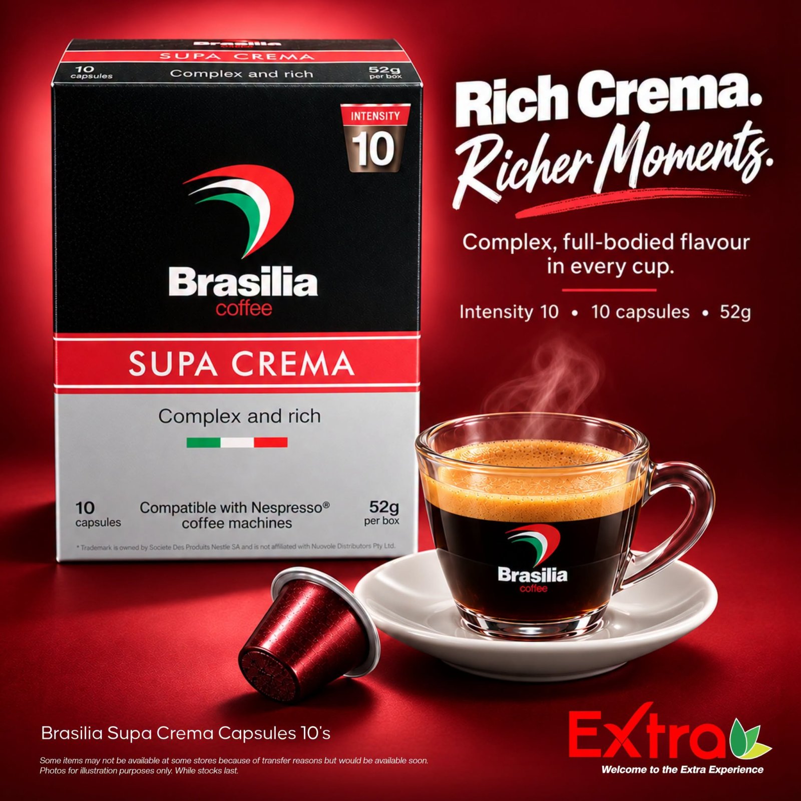 Brasilia Supa Crema Ground Capsule 10's