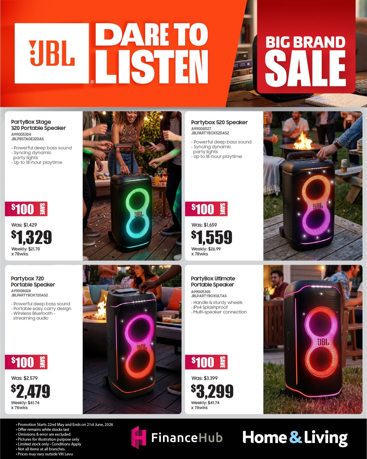 JBL Dare to Listen Big Brand Sale