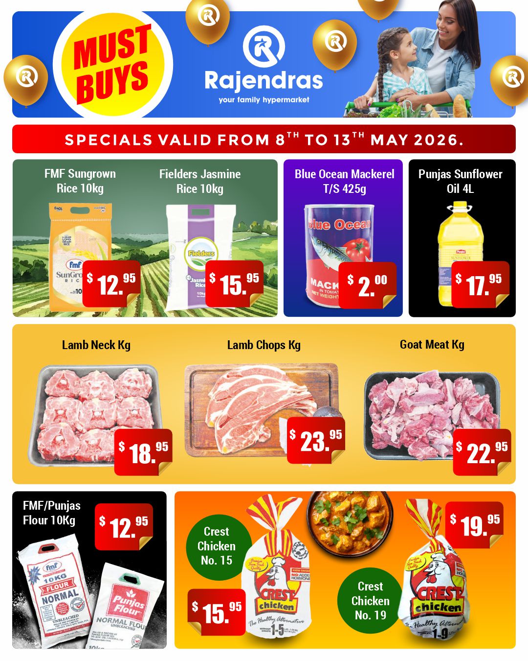 Rajendras Weekly Specials - 8th to 13th May 2026 - Page 1