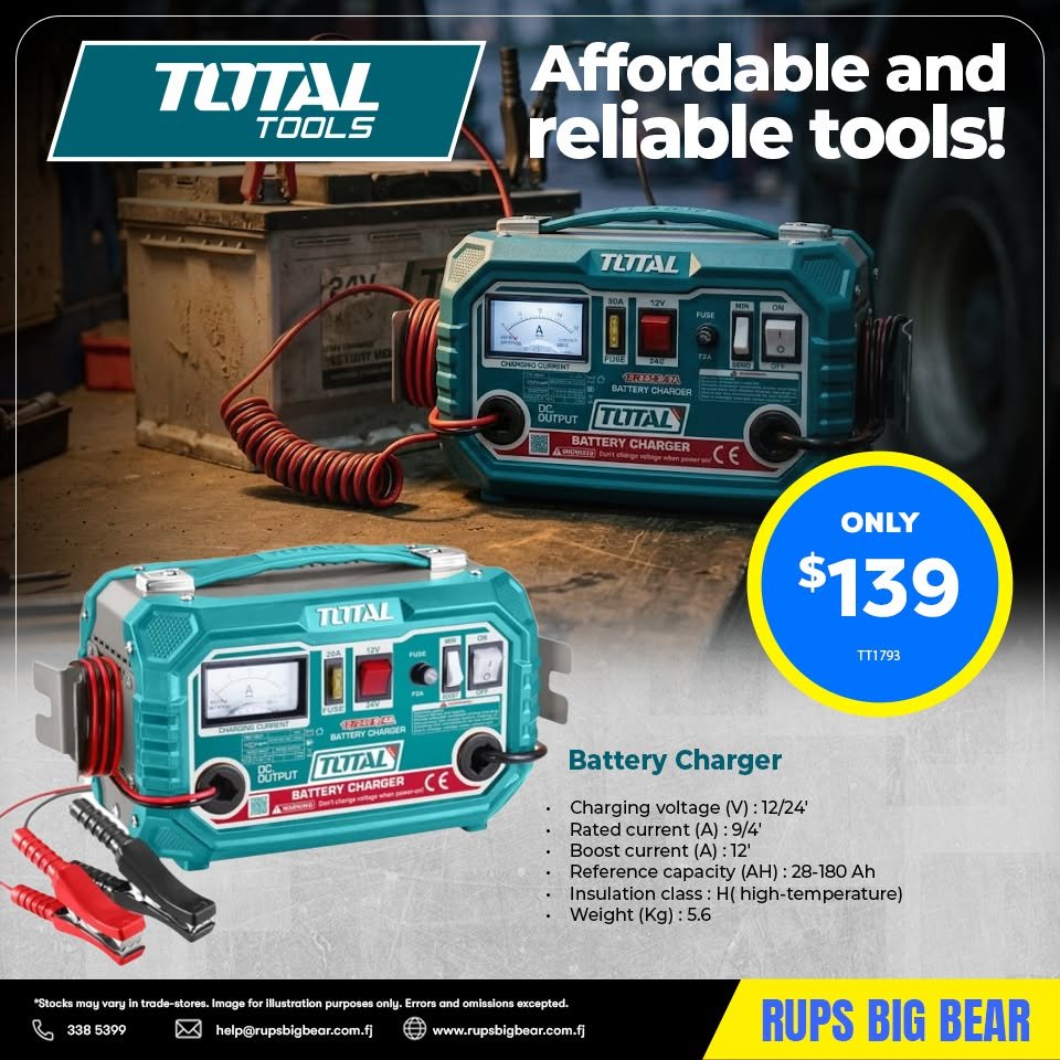 Total Tools Battery Charger