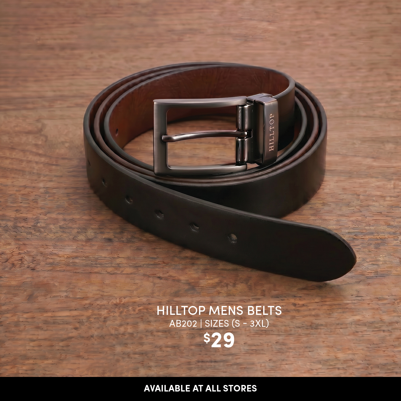 Hilltop Mens Belts AB202