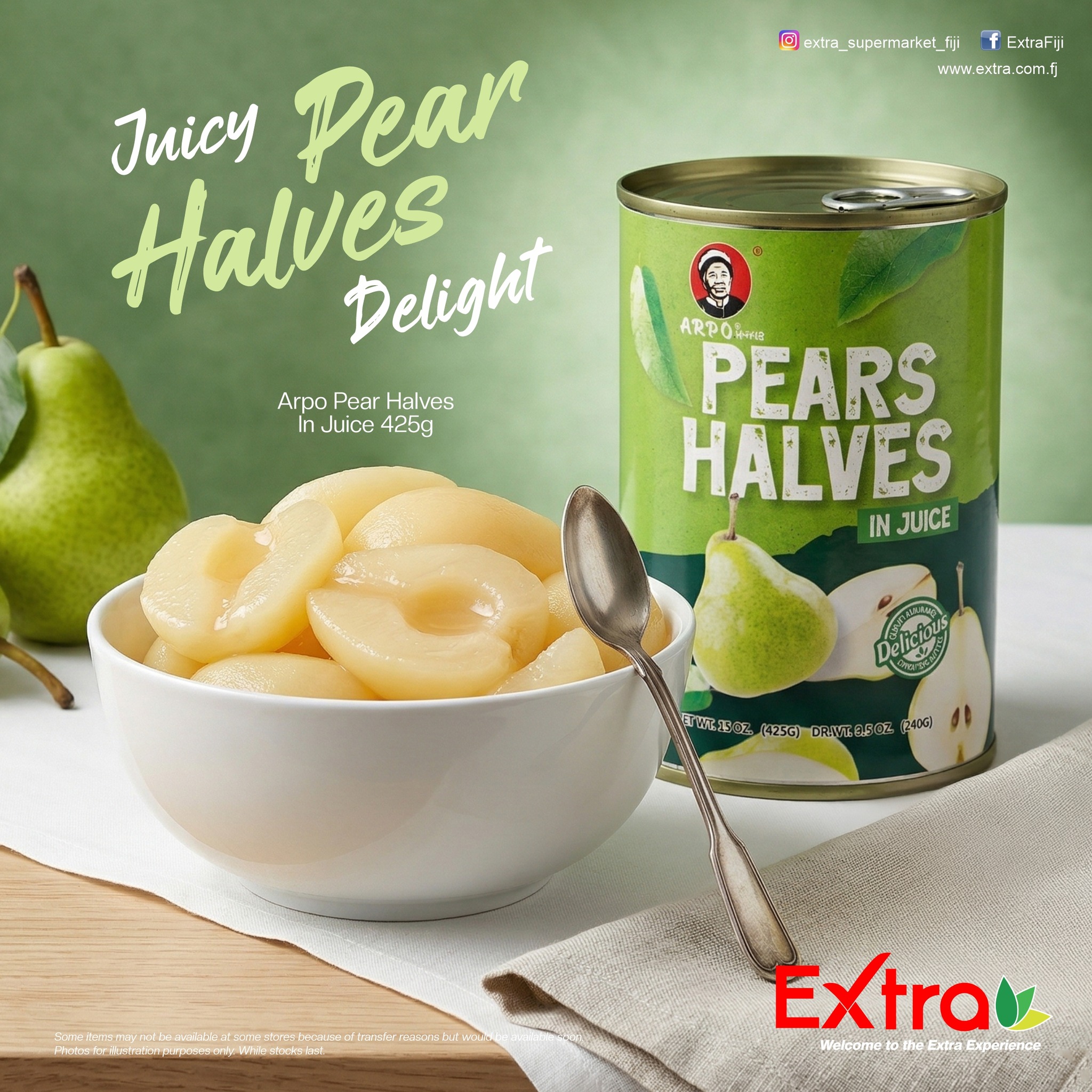 Arpo Pears Halves 425g