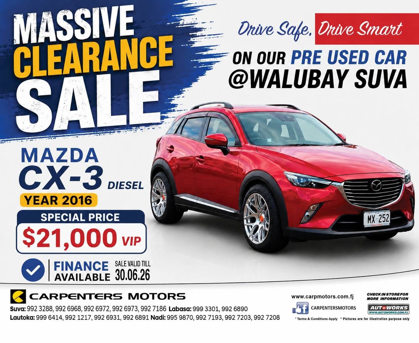 Mazda CX-3 Diesel 2016 - $21,000