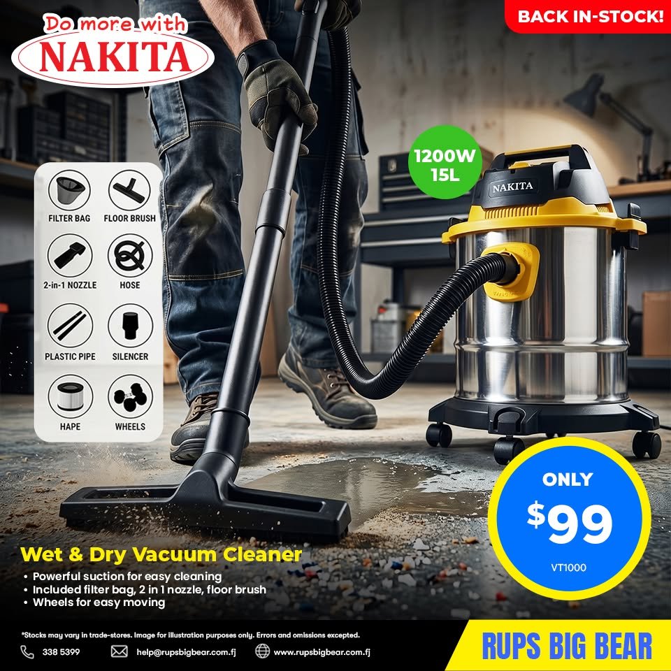 NAKITA Wet & Dry Vacuum Cleaner
