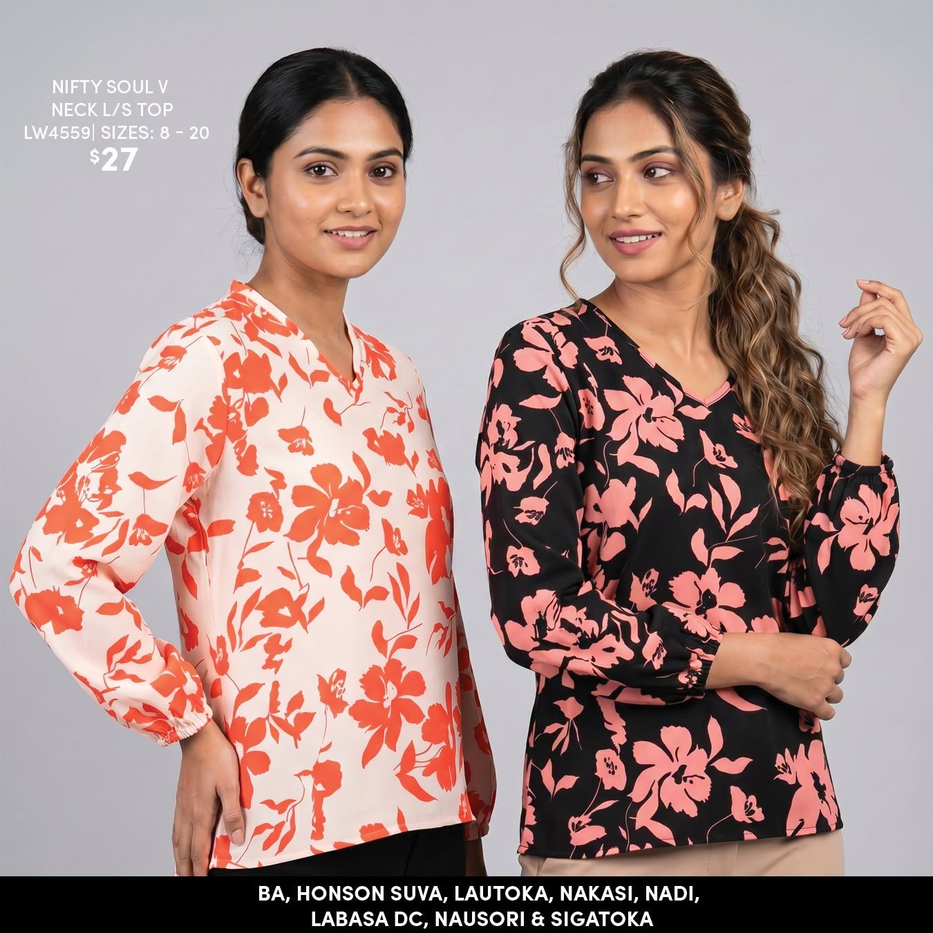 Nifty Soul V Neck Long Sleeve Top