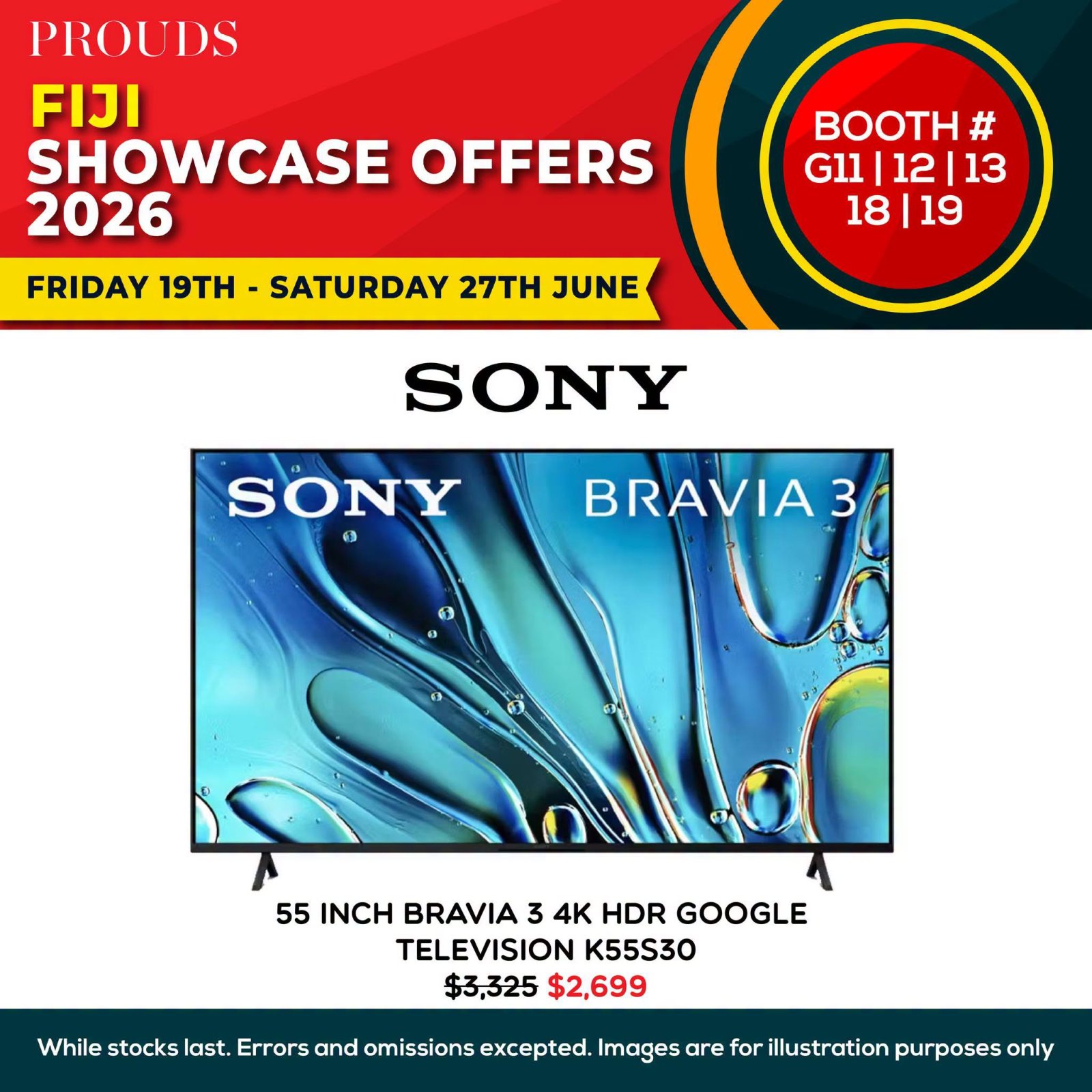 55 Inch Sony Bravia 3 4K HDR Google Television