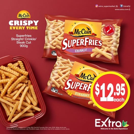 McCain Superfries Crinkle & Straight
