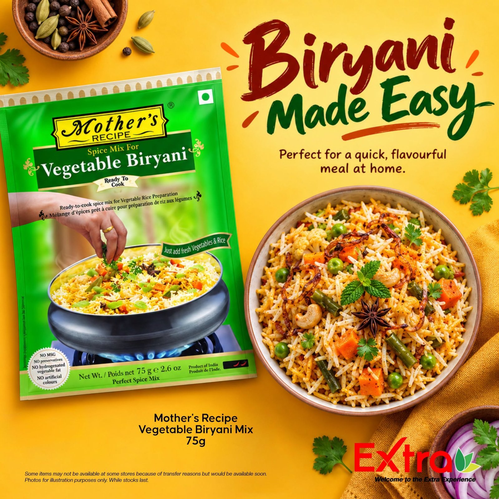 Mother's Recipe Vegetable Biryani Mix 75g