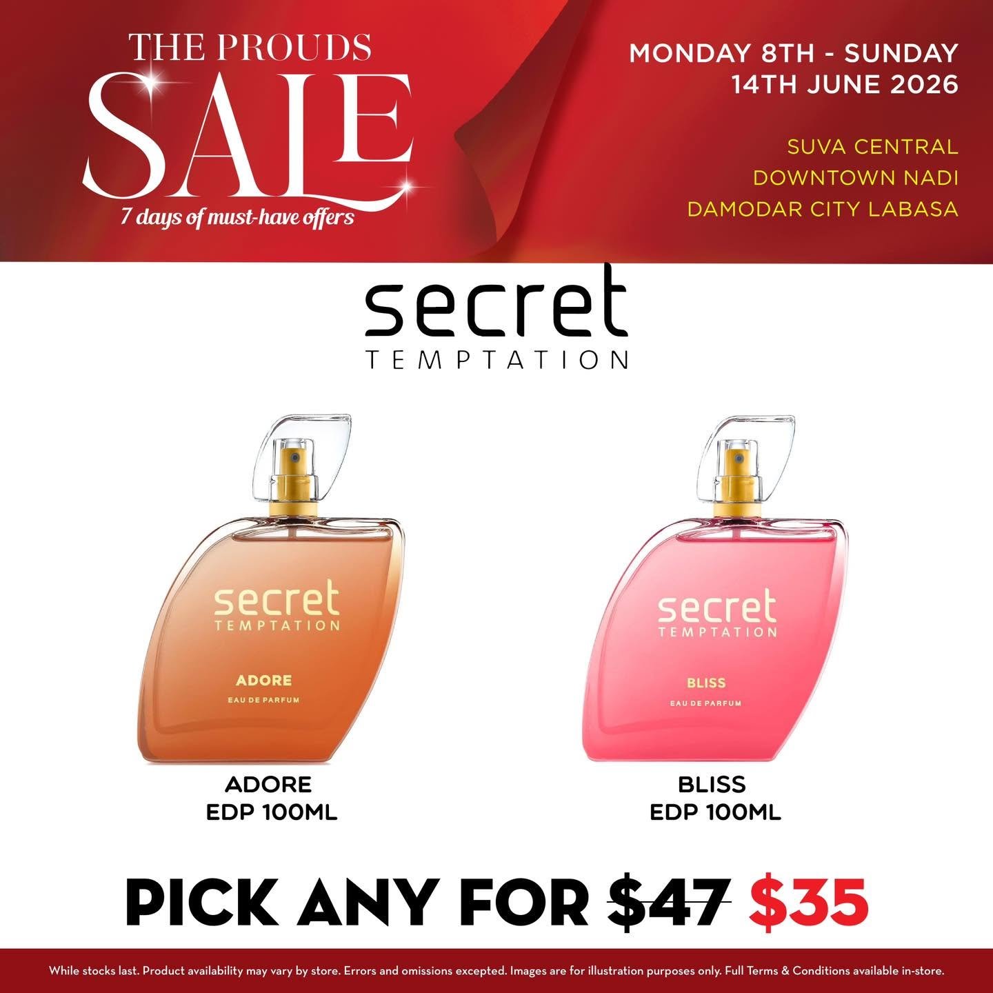The Prouds Sale – Secret Temptation Perfumes - Page 1