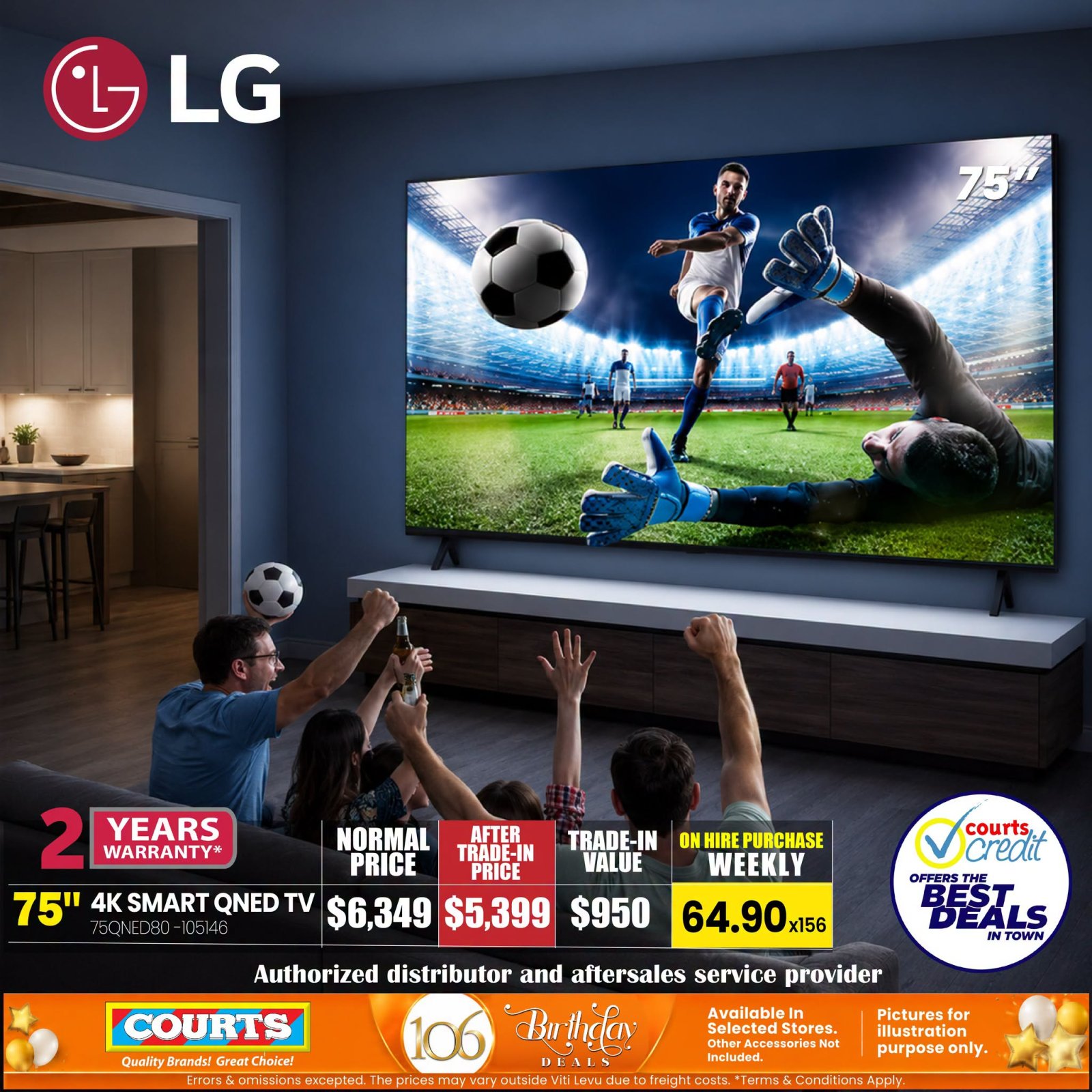 LG 75" QNED 4K Smart TV
