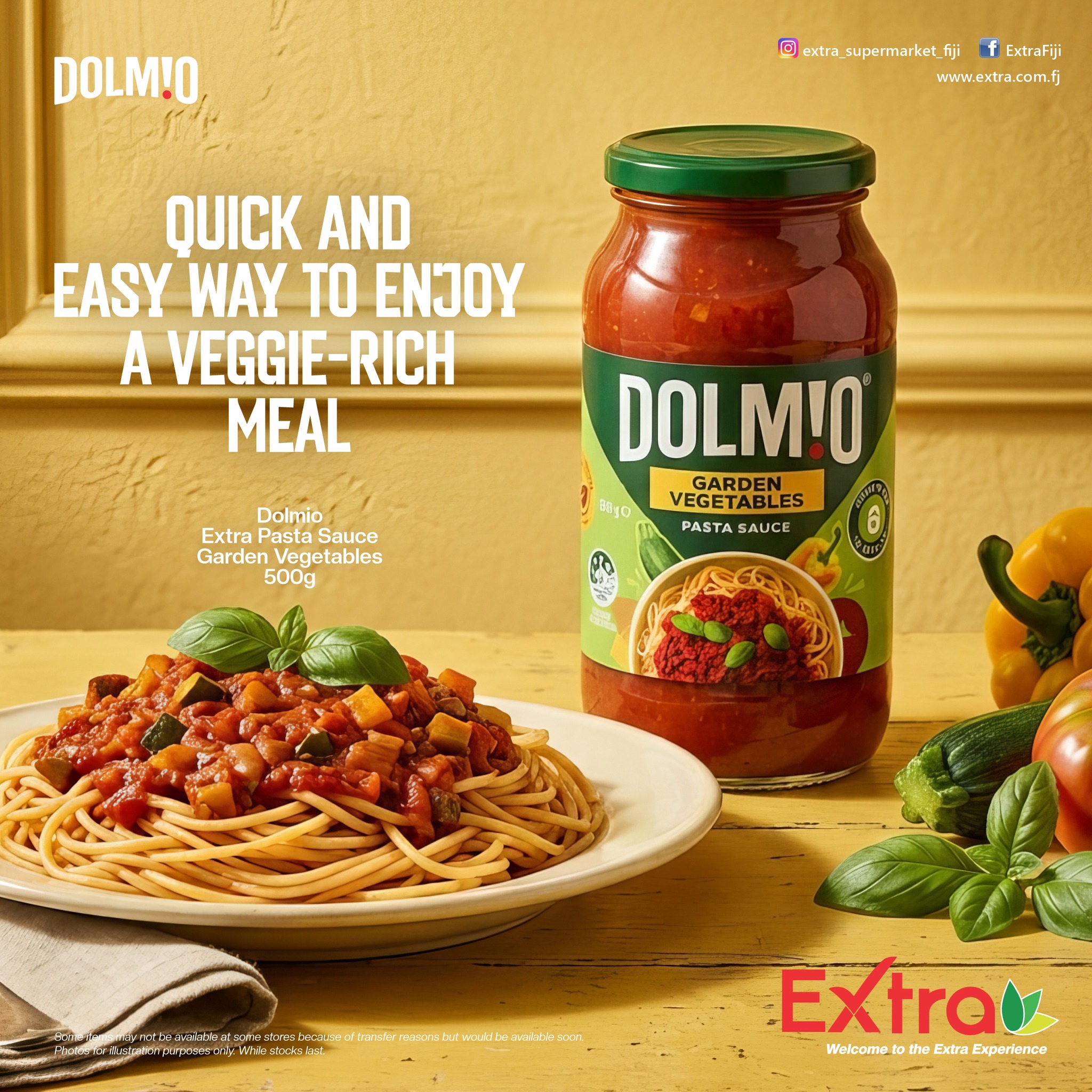 Dolmio Extra Garden Vegetables Pasta Sauce 500g - $9.95each