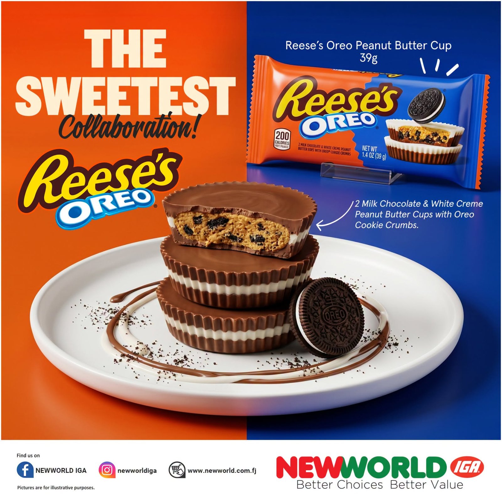 Reese's Oreo Peanut Butter Cup 39g