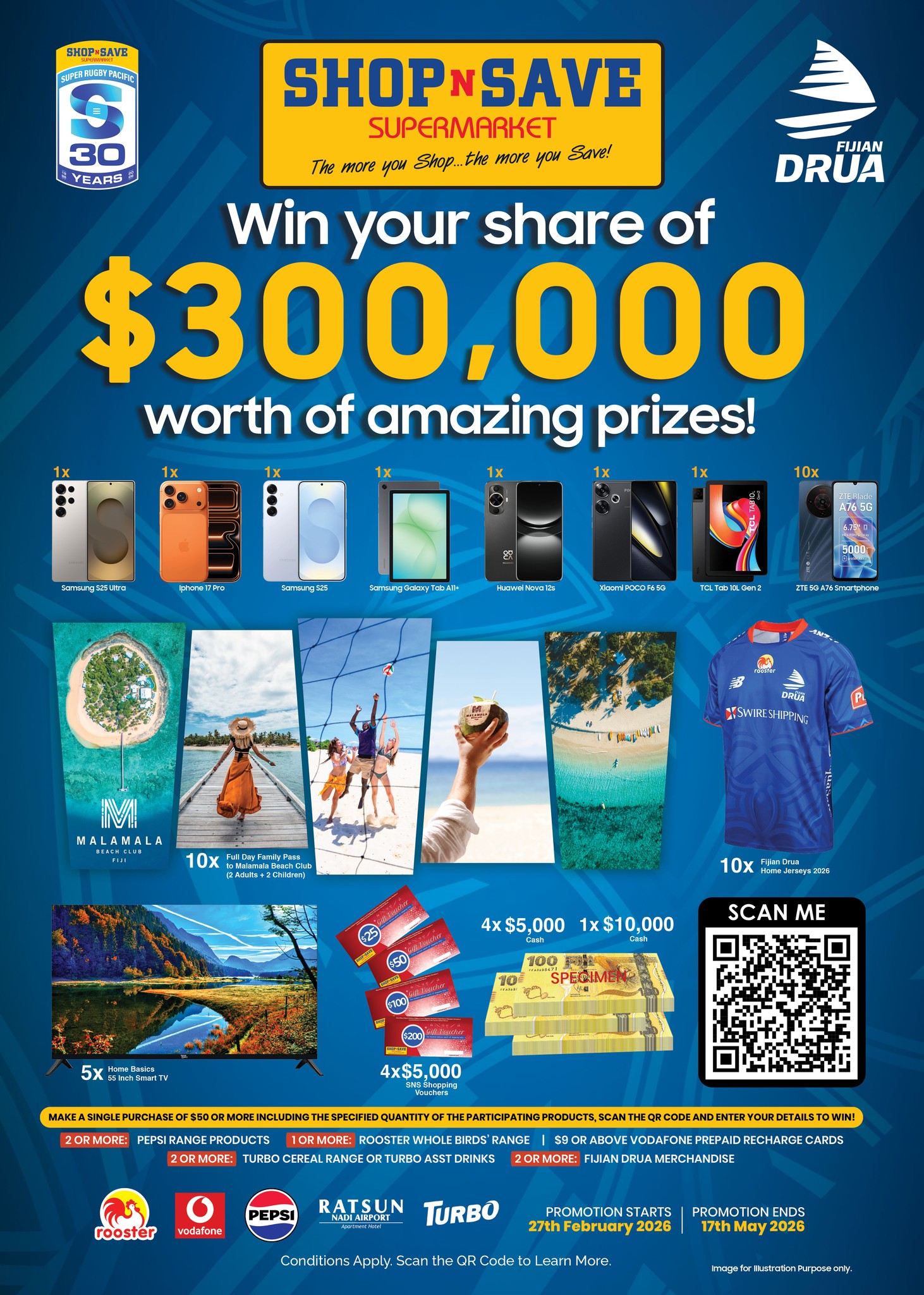 Win Your Share of $300,000 in Amazing Prizes