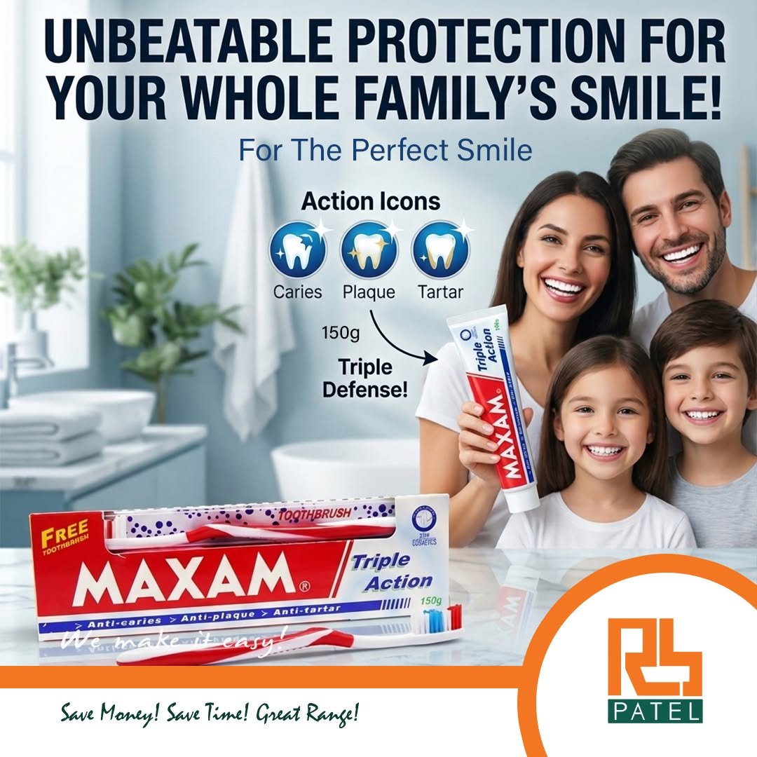 Maxam Toothpaste Triple Action 150g