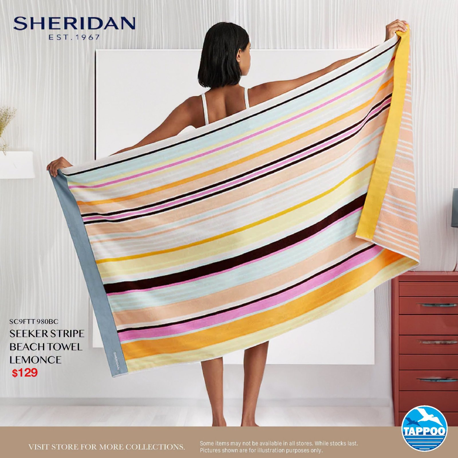 Seeker Stripe Beach Towel Lemonce