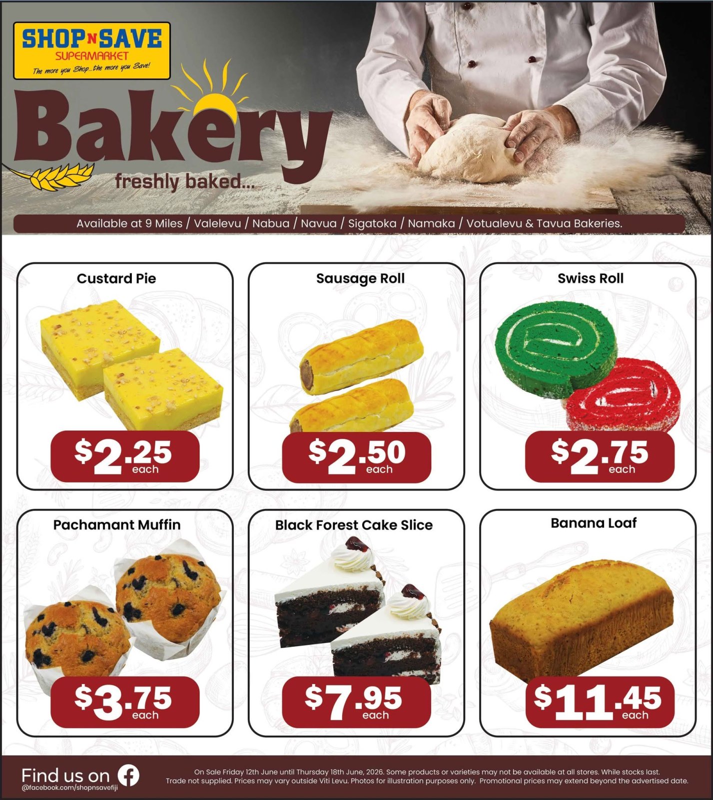 Shop N Save Bakery Freshly Baked Specials - Page 1