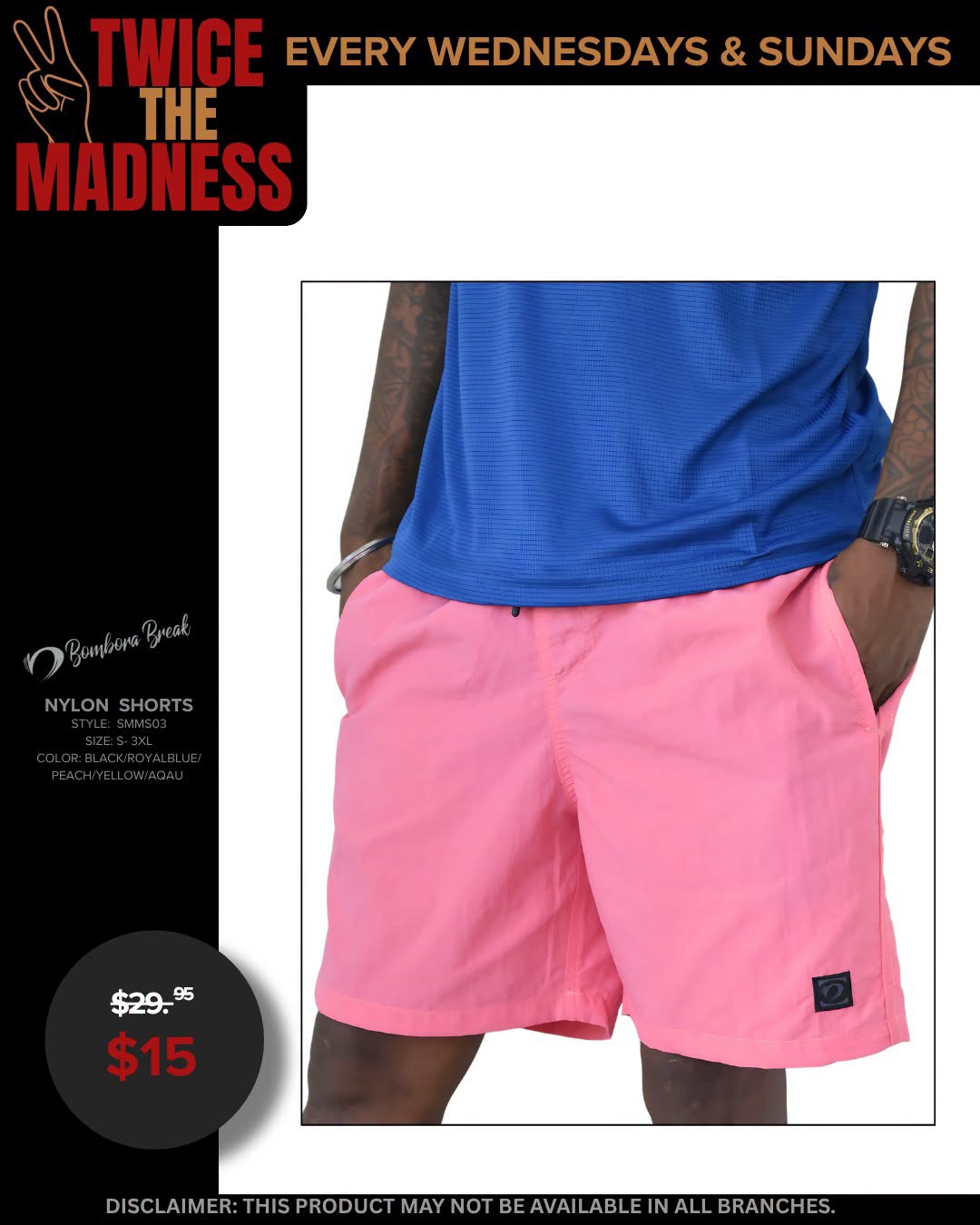Twice the madness nylon shorts now : $15