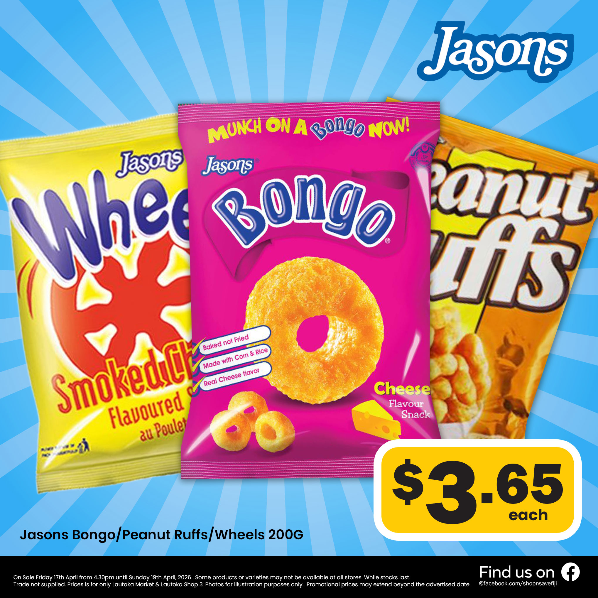 Jasons Bongo / Peanut Ruffs / Wheels - 200g